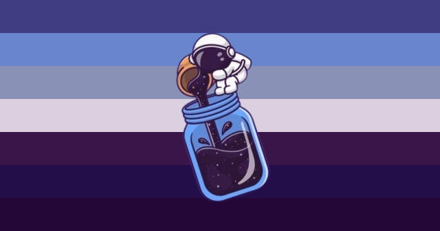 Spacebottlic is a gender where you feel as if your gender is connected to space, but it feels as if it's within a bottle or container that allows outer space to be constantly around you.