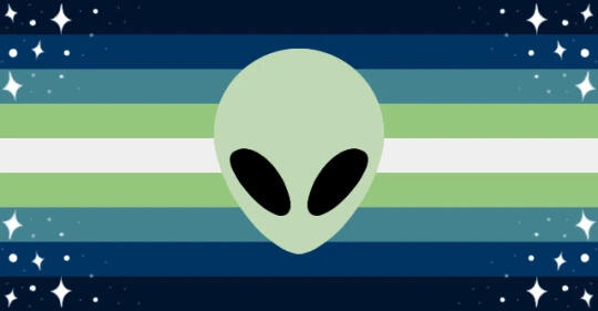 Alienic is a gender where you feel connected to deep space and aliens.